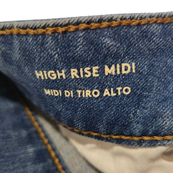 LIKE NEW Universal Thread High Rise Midi Denim Shorts - Picture 5 of 5